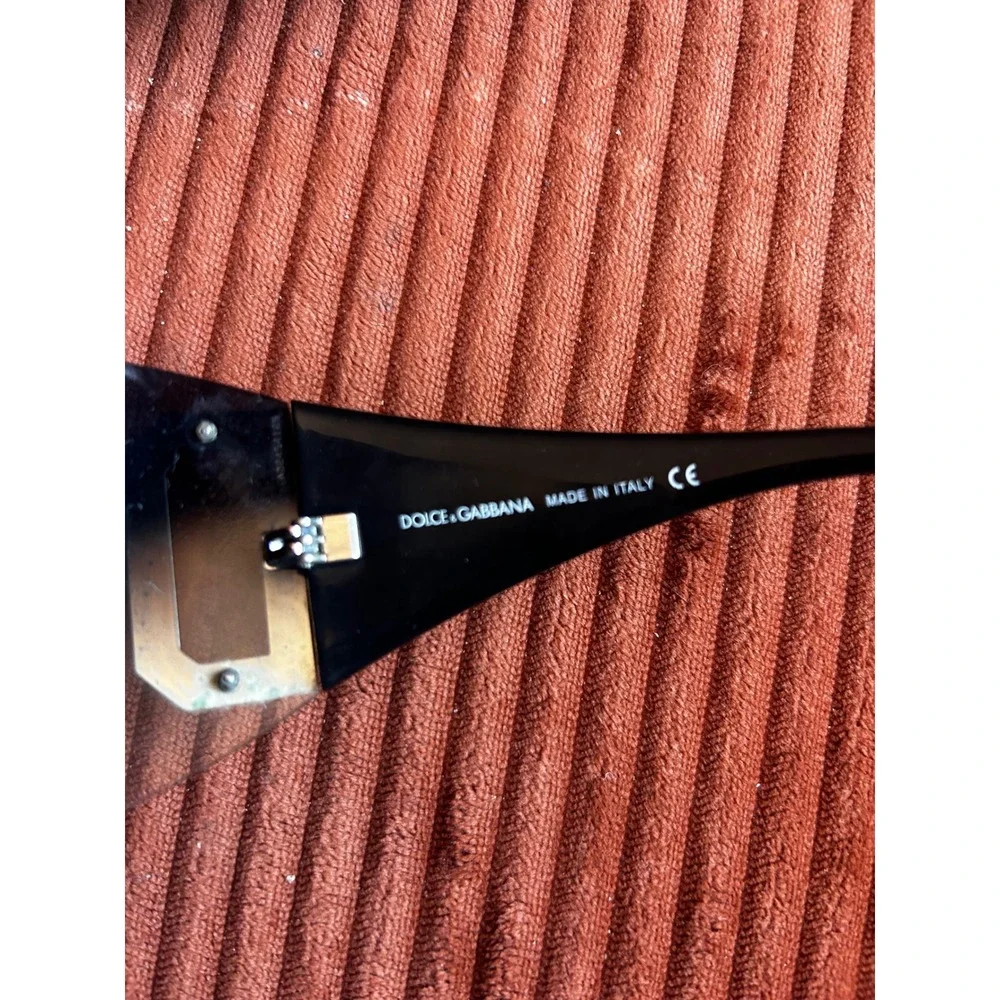 Dolce & Gabbana Sunglasses Women's Size OS Black Good Crystal‎ Shield DG893-S